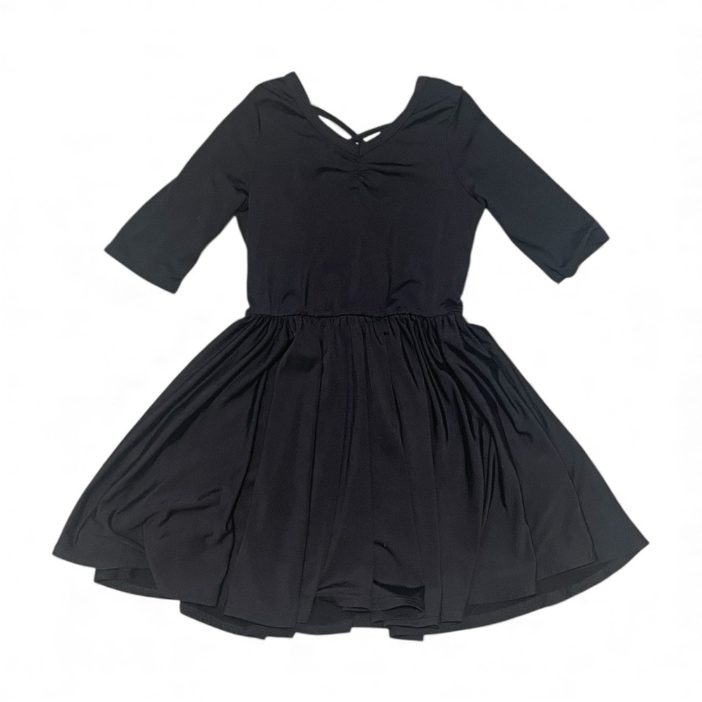 Dot Dot Smile Classic Black Kids Dress - size 3/4